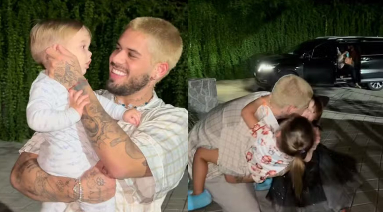 Após dias em Madri com Virginia e Vini Jr, filhos reencontram Zé Felipe; vídeo