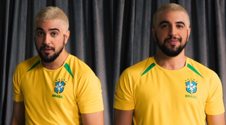 Nattan surge de cabelo platinado para anunciar o tema de seu Carnaval 
