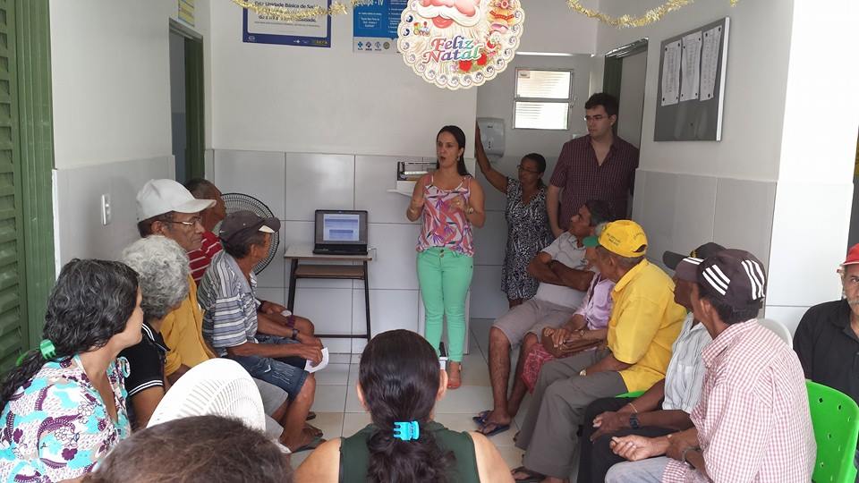 Palestra sobre Hipertensão e Diabetes. 