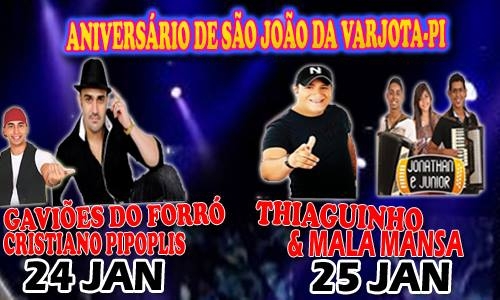 O Prefeito de São João da Varjota-PI, convida você para o aniversário da Cidade - Imagem 1