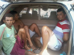 Bandidos tentam assaltar posto de combustível em Caxingó e acabam presos