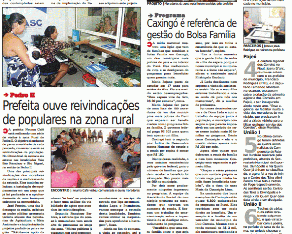 Jornal Meio Norte também dá destaque especial a Caxingó - Imagem 1