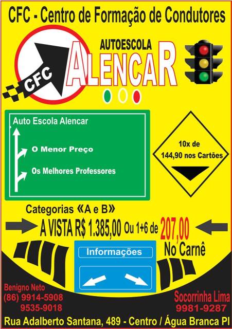 Auto Escola Alencar, formando condutores para o futuro