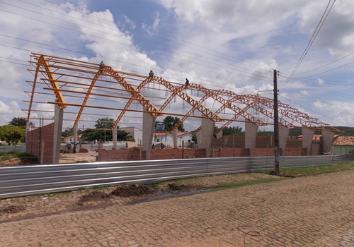 Avança as obras da quadra poliesportiva da Escola Genésio Moreira - Imagem 3