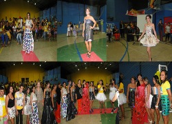 Turma de Turismo destaca sustentabilidade em desfile de moda