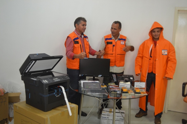 Defesa Civil recebe equipamentos para auxiliar na prevenção de desastres naturais