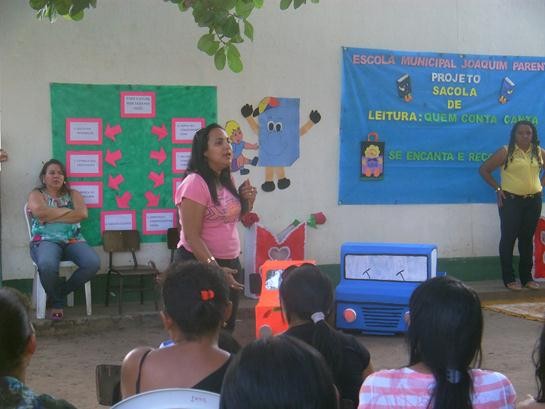 Escolas Municipais realizam o lançamento do Projeto Sacola de Leitura: Quem Conta, Canta, se Encanta e Reconta. - Imagem 6