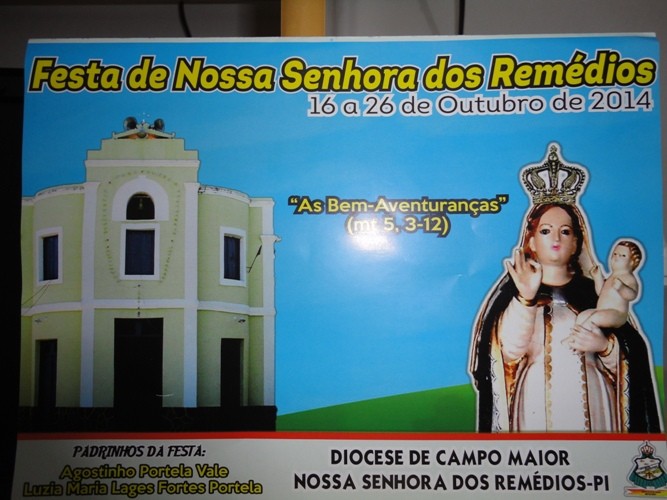 Festa da padroeira Virgem dos Remédios! Programação para o dia do Mastro - Imagem 1