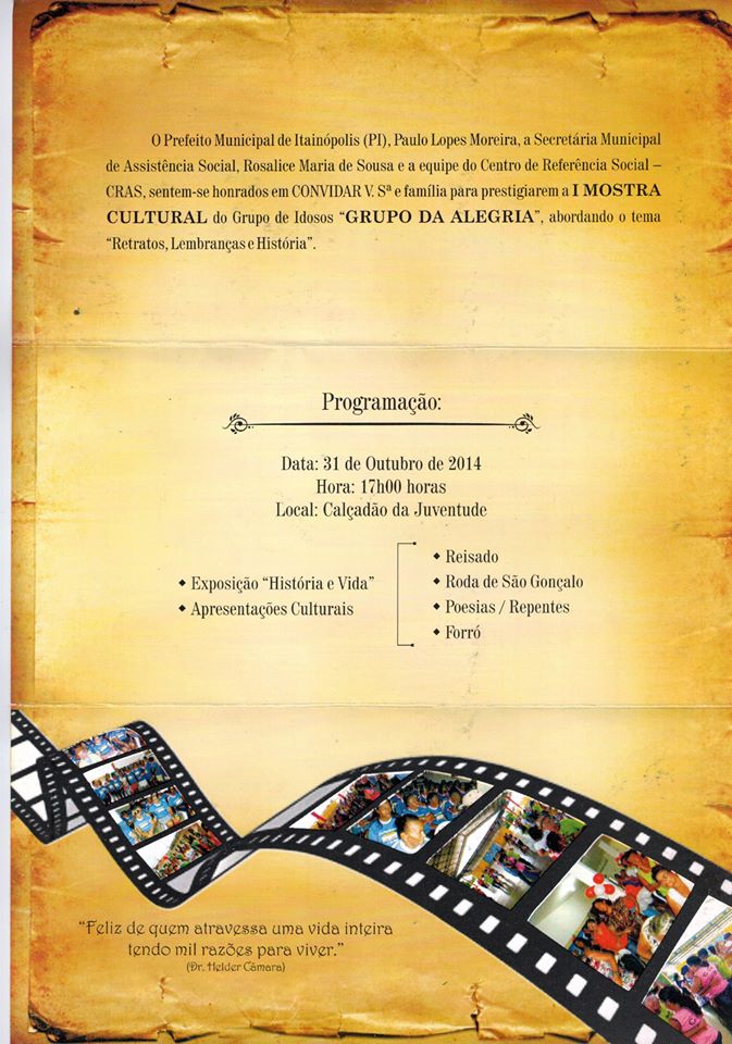 I Mostra Cultural do Grupo de Idosos Alegria - Imagem 1