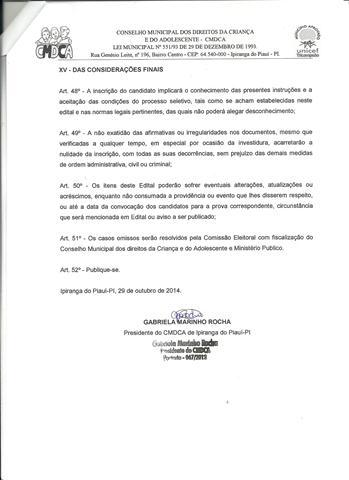  CMDCA Publica Edital de Eleição Suplementar Para Conselheiro Tutelar - Imagem 10