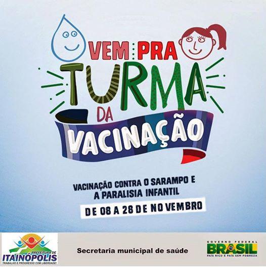 Saúde - Campanha de vacina contra a Poliomielite e o Sarampo  - Imagem 1