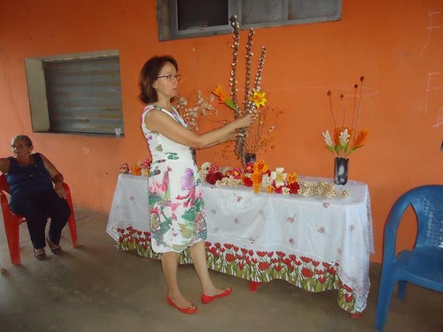 Encerramento do Curso de Flores e Arranjos na Palha do Milho - Imagem 15