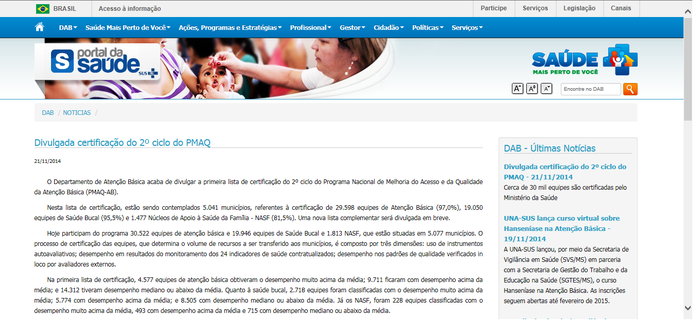 Saúde premiada - Itainópolis recebe certificado do Ministério da Saúde através do PMAQ - Imagem 1