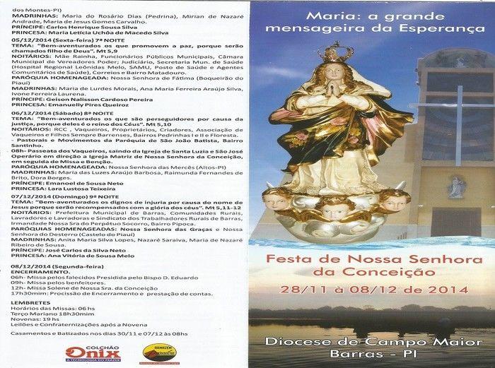 Programação do Festejo de N. S. da Conceição começa hoje - Imagem 16