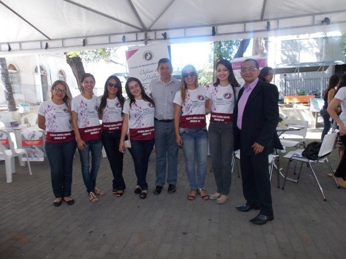 Voluntários do Projeto Neylivia Oliveira da Costa Mulher Viva participa de uma concentração em Teresina   - Imagem 15