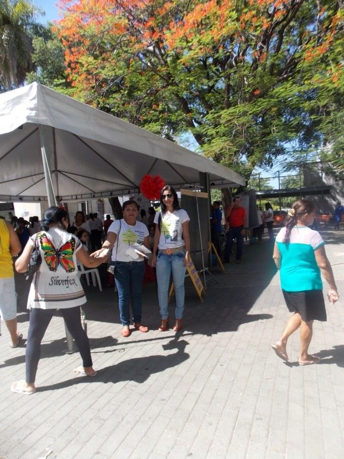 Voluntários do Projeto Neylivia Oliveira da Costa Mulher Viva participa de uma concentração em Teresina   - Imagem 31