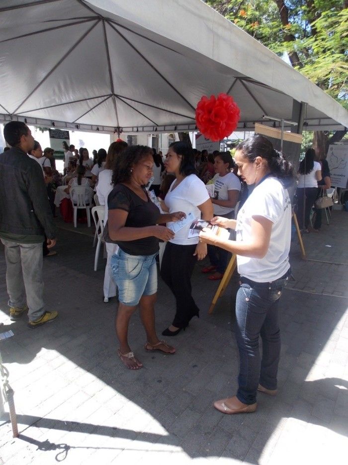 Voluntários do Projeto Neylivia Oliveira da Costa Mulher Viva participa de uma concentração em Teresina   - Imagem 44