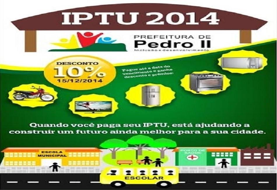 Prefeitura vai sortear R$ 10 mil reais em prêmios para quem quitar IPTU em cota única