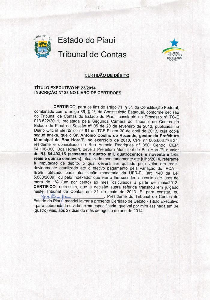 Ex-prefeito de Boa Hora é condenado a devolver R$ 64 mil para os cofres públicos do município - Imagem 2