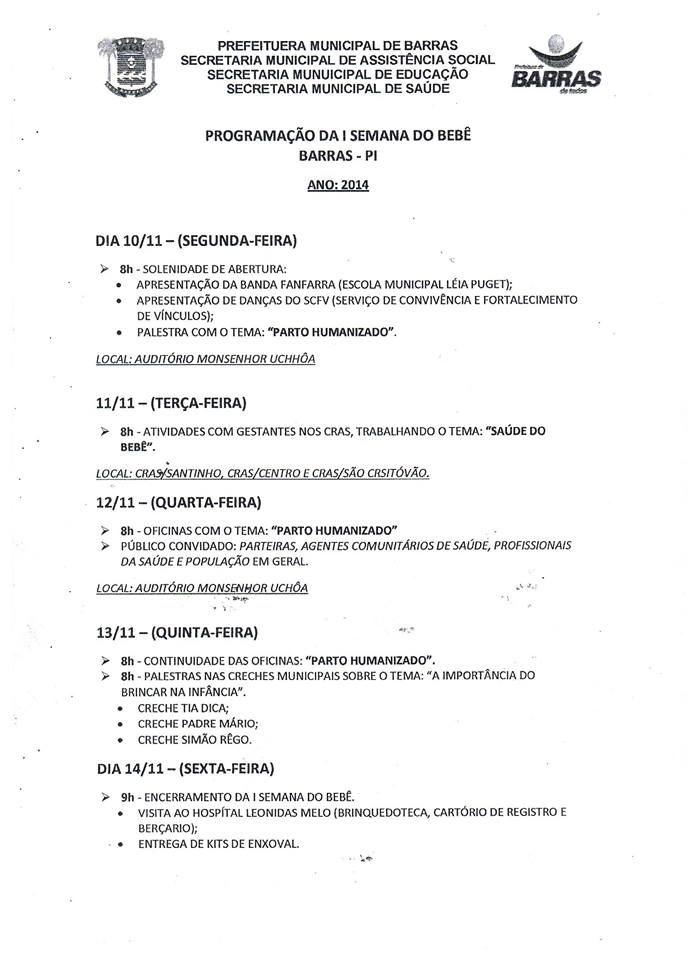 Participe da I Semana do Bebê – Unicef - Imagem 2