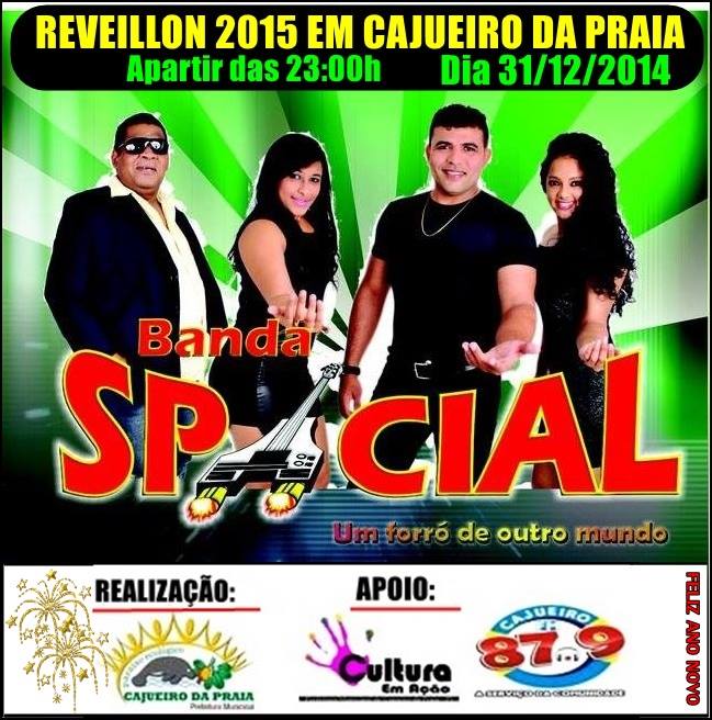 BANDA SPACIAL VAI ANIMAR A FESTA DA VIRADA EM CAJUEIRO DA PRAIA - Imagem 1