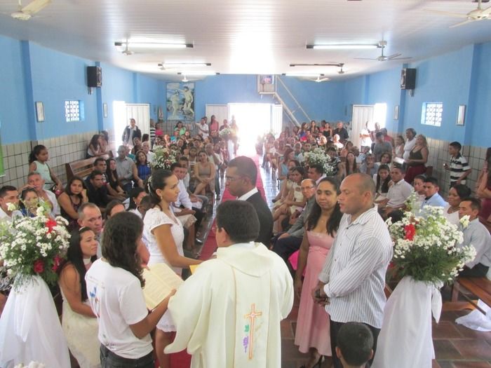 13 casais disseram Sim na parôquia diaconia Territorial Nossa Senhora de Fátima em Agricolândia   - Imagem 47