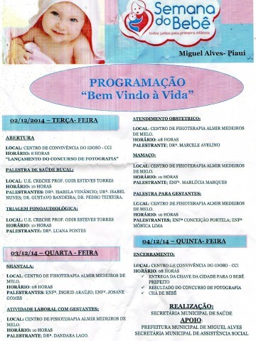 Semana do Bebê faz o maior sucesso em Miguel Alves. - Imagem 1