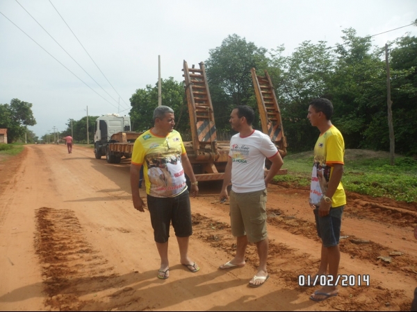 Chega primeiras maquinas que iniciarão a obra de asfaltamento da PI 331  - Imagem 8