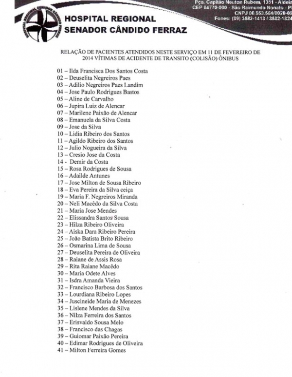 Grave acidente envolvendo dois ônibus na BR-020 - Imagem 3