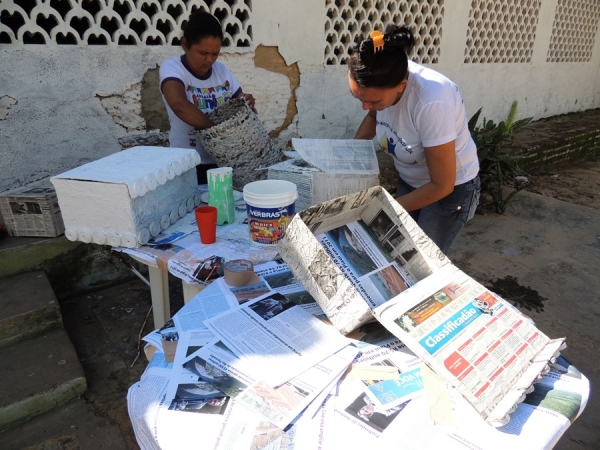 Programa da SEMAS promove oficina de reciclagem - Imagem 7