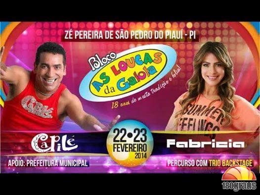 São Pedro do Piauí: Zé Pereira 2014, folia e muita alegria na avenida( 22 e 23 de fevereiro) - Imagem 1