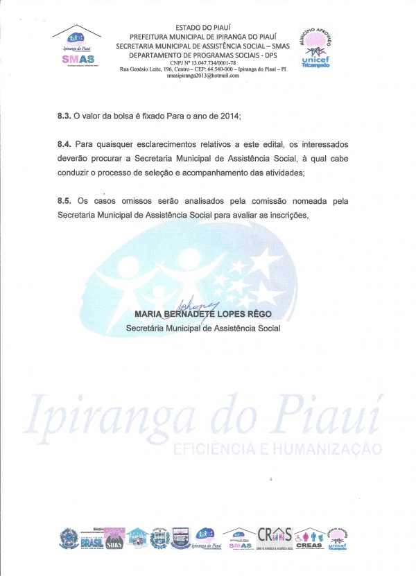 Secretaria Municipal de Assistência Social Divulga Edital do PREPS - Imagem 5