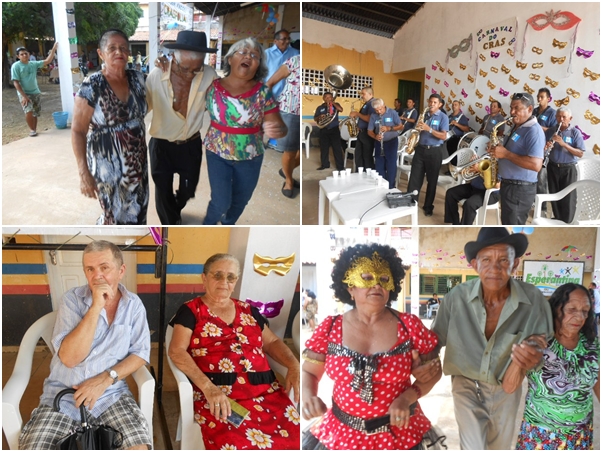 CRAS realiza carnaval para grupo de idosos em Esperantina