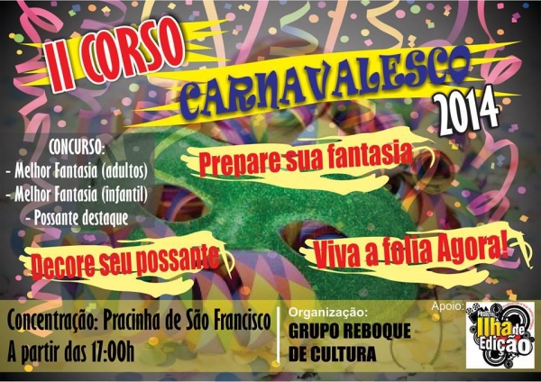 II Corso de Luzilândia acontece no domingo de carnaval. Venha participar! - Imagem 1