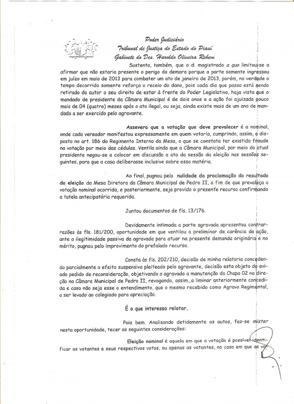 Vereador Roque Uchoa retorna a presidência da Câmara de Pedro II - Imagem 2