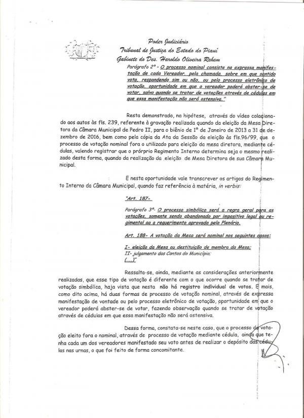 Vereador Roque Uchoa retorna a presidência da Câmara de Pedro II - Imagem 4