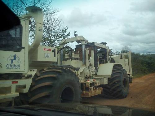 Empresa Global esteve na região de Arraial - PI Para pesquisas de exploração do gás natural.