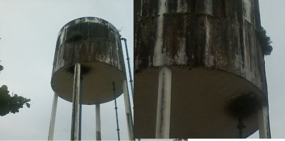 Moradores da Rua Floriano Peixoto se preocupam com estado de conservação da caixa dágua da Agespisa 