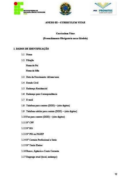 Publicado edital para seleção de professor do PRONATEC em Pedro II - Imagem 12