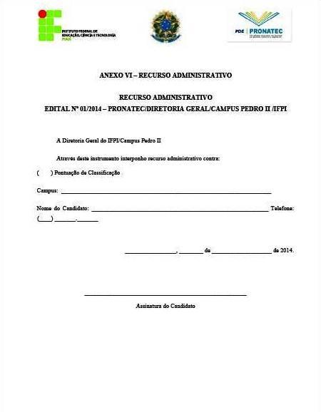 Publicado edital para seleção de professor do PRONATEC em Pedro II - Imagem 16