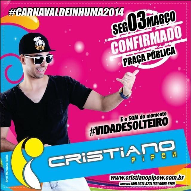 Hoje a noite tem Cristiano Pipow na Praça da Rodoviária