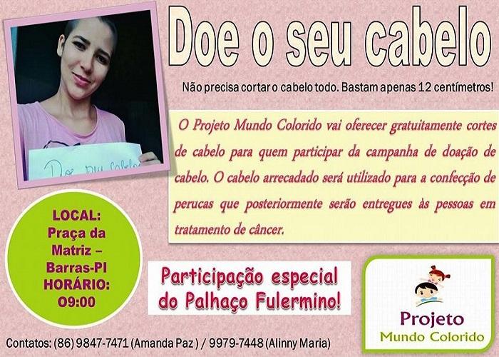 Participe neste sábado (05) da doação de cabelos para pessoas que fazem tratamento oncológico