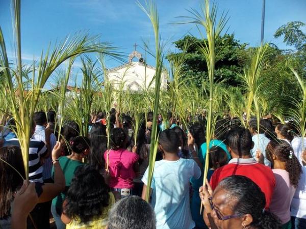Procissão e missa do Domingo de Ramos abrem Semana Santa em Batalha - PI - Imagem 16