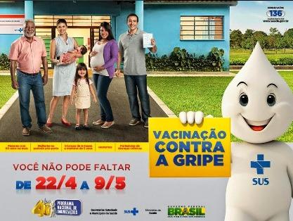 Campanha Nacional contra a gripe começa dia 22 de abril