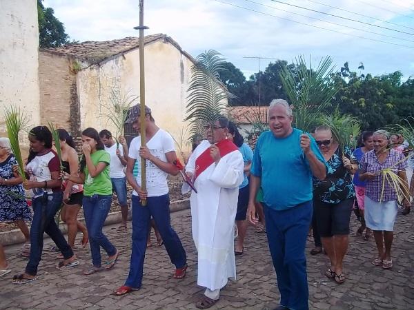 Confira como foi a procissão de ramos em Agricolândia