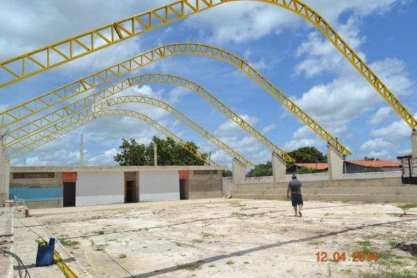 Primeiro Ginásio Poliesportivo de Boa Hora começa a ser coberto - Imagem 23