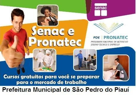 Estão abertas as inscrições para os cursos do SENAC e PRONATEC - Imagem 1