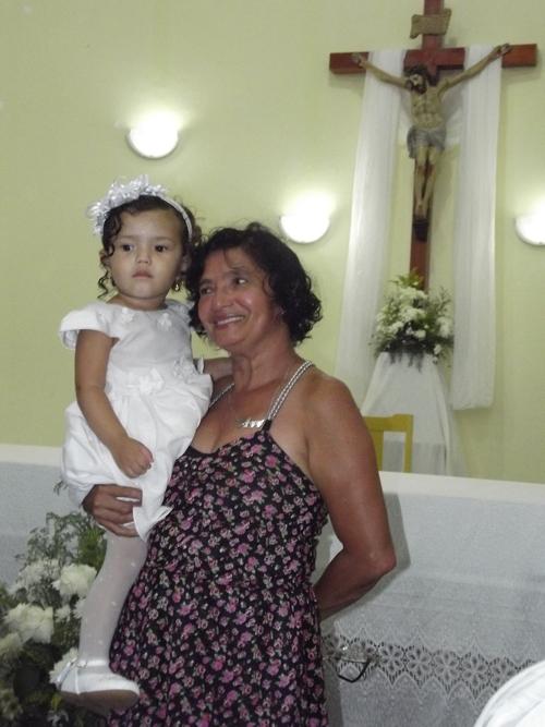 O batismo de Maria Nayane realizado durante celebração da páscoa em Brasileira - Imagem 7