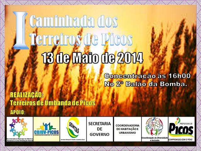 I Caminhada dos Terreiros será realizada em Picos.