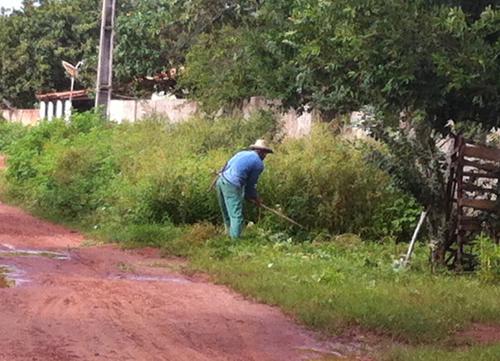 Prefeitura intensifica trabalho de limpeza na zona urbana de Brasileira